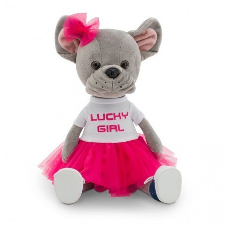 Przytulanka piesek lucky betsy w sukience lucky girl - 38cm ORANGE TOYS