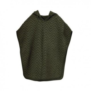 Filibabba poncho zigzag dark green FILIBABBA