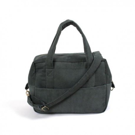 Filibabba torba nursing bag sztruks pine green FILIBABBA