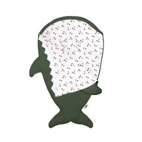 Baby bites śpiworek shark (1-18 m) cherries khaki BABY BITES